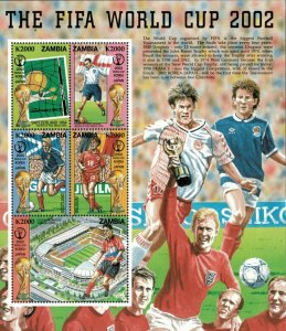 Zambia 2002 - FIFA World Cup 2002 - Sheet of 5 - Scott 972 - MNH