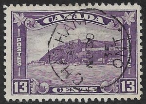 CANADA 1932 KGV 13c Dull Violet CITADEL Pictorial Sc 201 VFU