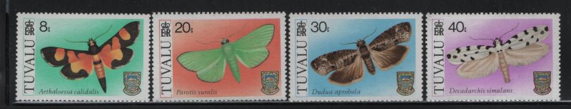 TUVALU, 138-141, (4) SET, MNH, 1980, BUTTERFLIES