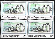 New Zealand Ross Dependency MNH Block #L15  Antarctic. Penguins