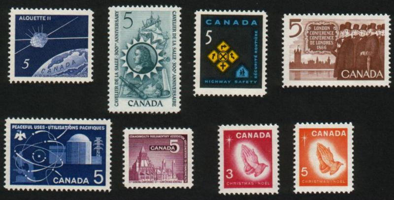 Canada - #445-452 Stamp Lot from 1966 - MNH * PO Fresh