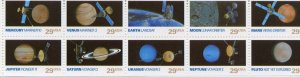 UNITED STATES SCOTT #2568/77 PLANETS BOOKLET PANE MINT NH