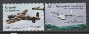 Grenada Grenadines 1611-1612 Airplanes MNH VF