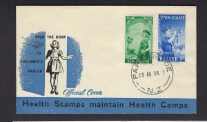 1958 New Zealand Children Health FDC Papatoetoe