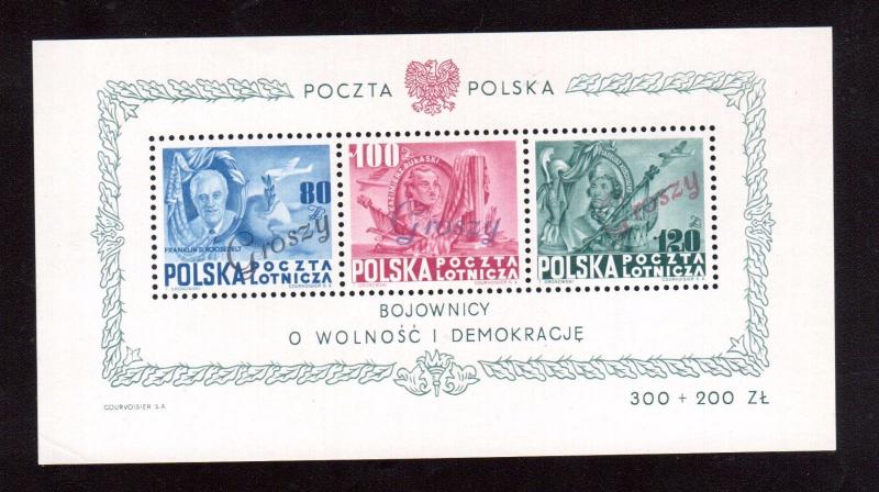 Poland #C26cd (Michel #A11) Very Fine Never Hinged Souvenir Sheet Variety