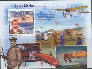 GUINEA BISSAU 2009 SHEET LOUIS BLERIOT PLANES AVIATION