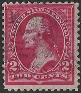 Scott# 252  1894 2c car (Type III)  Washington   Used - Fine