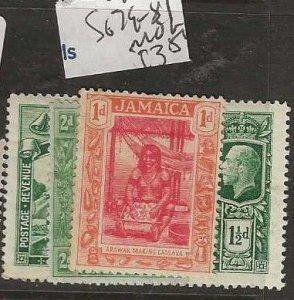 JAMAICA  SG79-81    KGV   1D-2D         MOG    P0627A H