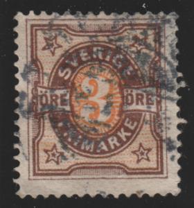 Sweden 54 Numeral of Value 1892