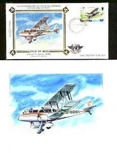 Isle of Man 1984 50th Anniversary of First Air Mail &...