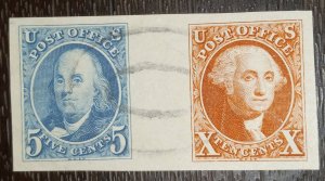 US Scott #948 Used 948a /948b Cut to Shape VF