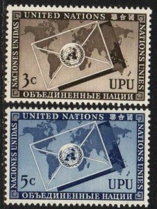 United Nations UN New York Sc #17-18 MNH