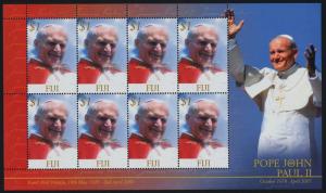 Fiji 1059 sheet MNH Pope John Paul II