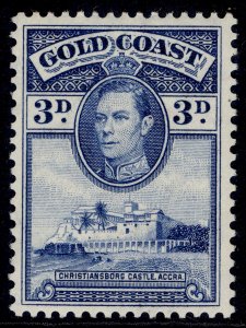 GOLD COAST GVI SG124, 3d blue, M MINT. Cat £15.