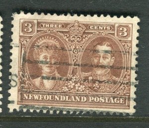 CANADA NEWFOUNDLAND; 1928 early pictorial issue fine used 3c. value