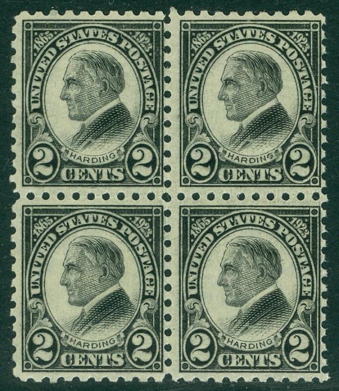 EDW1949SELL : USA 1923 Scott #612 Block of 4 Mint NH Very Fresh Catalog $130.00.