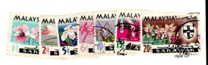 Malaysia #228-234  Single (Complete Set) (Flowers)