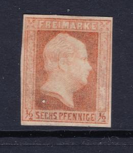 Prussia a 6pf orange imperf from 1850