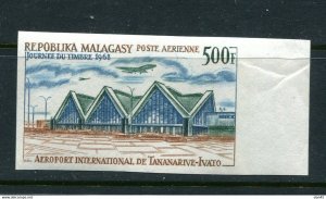 Malagasy Republic 1968 Air mail Stamp Day Imperf MNH 500 fr Sc C89 var 12072