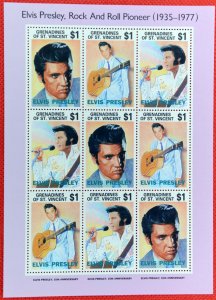 ZAYIX St. Vincent Grenadines 1767a MNH MiniSheet Elvis Presley Music 071922SM02M