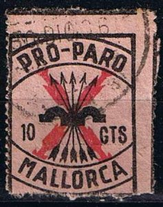 Spain,Sc.#nl used Mallorca Pro Paro 1 Cts