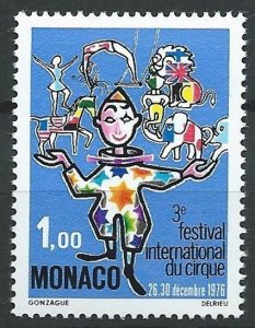 1976 Monaco 1250 MONTE CARLO 3rd INTERNATIONAL CIRCUS FESTIVAL 1,70 €