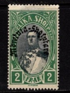 Albania - #235 King Zog I Overprint - MH