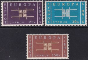 Cyprus 1963 Sc 229-31 set MH*