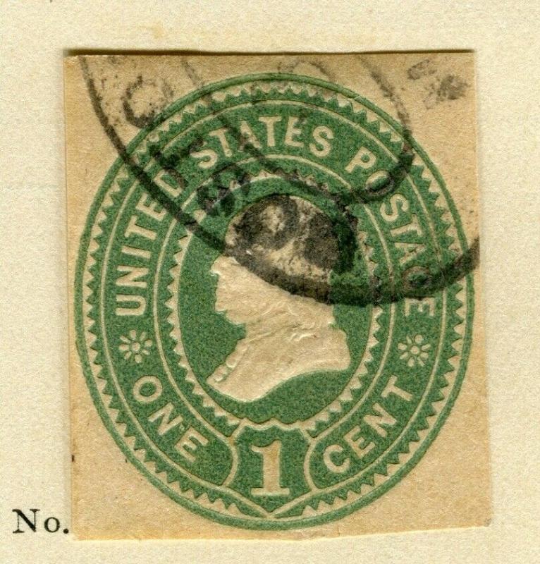 USA; 1899 early POSTAL STATIONARY PIECE fine used 1c. item.  