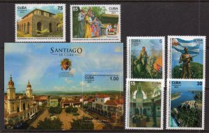 CUBA 2015 - The 500th Anniversary of the City of Santiago - MNH Set + S/S