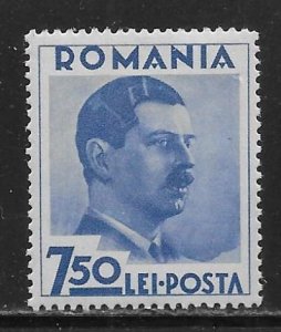 Romania 454 7.50l King Carol II single MLH