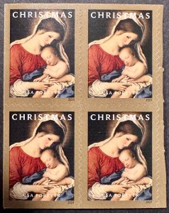 US #5940 Christmas Madonna & Child forever 2024 MNH block of 4