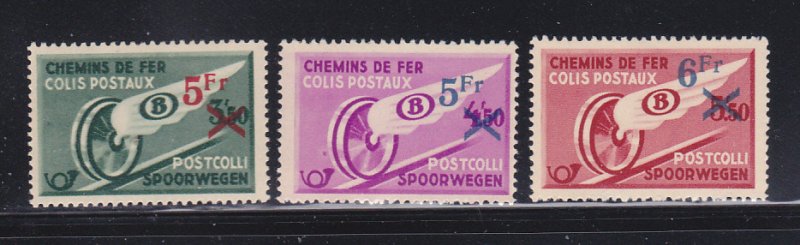 Belgium Q208-Q210 Set MH Parcel Post Stamps (A)