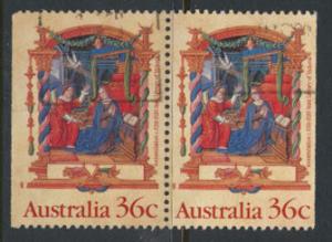 SG 1225  SC# 1159 Used  left / right (pair) margins imperf  - Christmas 