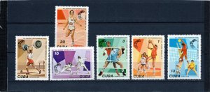 CUBA 1978 SPORTS SET OF 6 STAMPS MNH