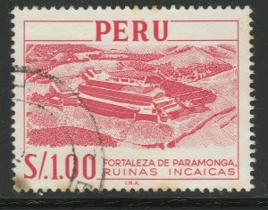 1966 Peru 1s Imprint I.N.A. Used A18P55F424-