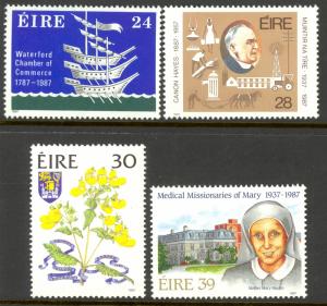 IRELAND 1987 ANNIVERSARIES AND EVENTS Set Sc 685-688 MNH