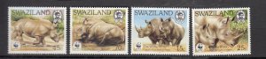 J25939  jlstamps 1987 swaziland set mnh #519-22 WWF animals