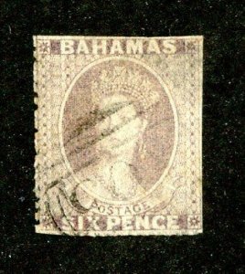 1861  Sc #4a used cv.$650 ( 794 Bahamas )