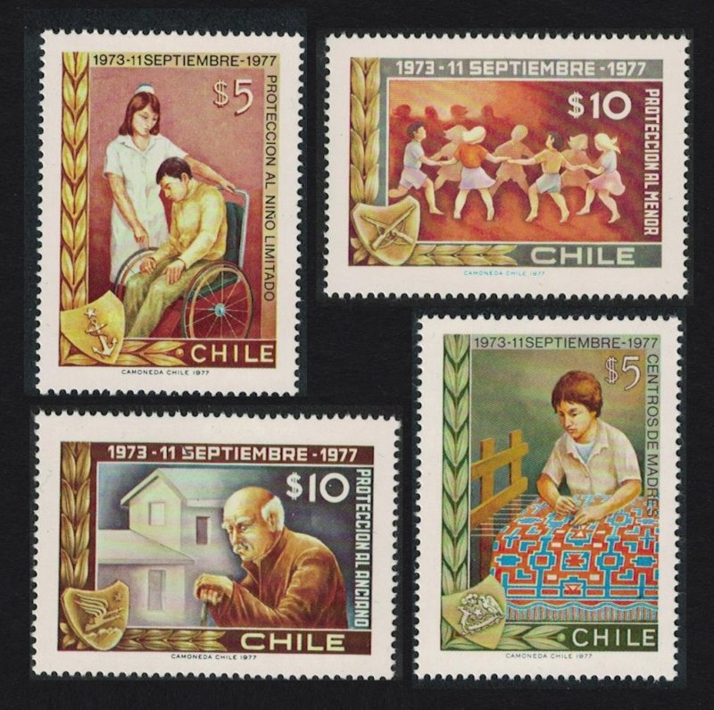 Chile Disabled Welfare Facilities 4v 1977 MNH SG#793-796