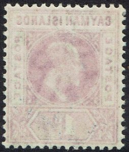 CAYMAN ISLANDS 1905 KEVII 1D WMK MULTI CROWN CA