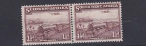 SOUTH WEST AFRICA  1937  S G  96  1 1/2D  PURPLE BROWN   MNH