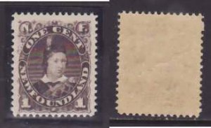 Newfoundland-Sc#42- id173-unused og NH 1c grey brown Prince of Wales-1880-S/H fe