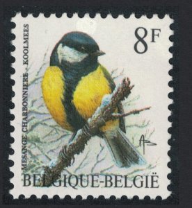 Belgium Great tit Bird Buzin 'Mesange Charbonniere' 8f 1992 MNH SC#1443