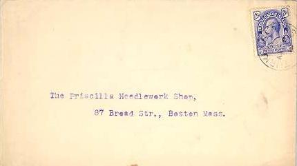 Turks & Caicos Is. 2 1/2d KGV 1930 Turks Islands to Boston, Mass.