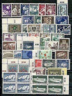 Austria  Mint VF and 95% NH  collection