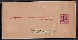 Canada W14 - Used Postal Wrapper to States | Canada, Back of Book ...