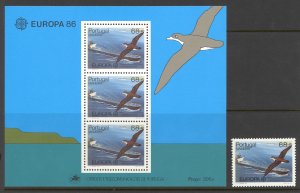 Portugal Madeira Sc# 110-110a MNH 1986 68.50e Europa