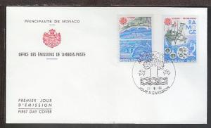 Monaco 1530-1531 Europa 1986 U/A FDC E218