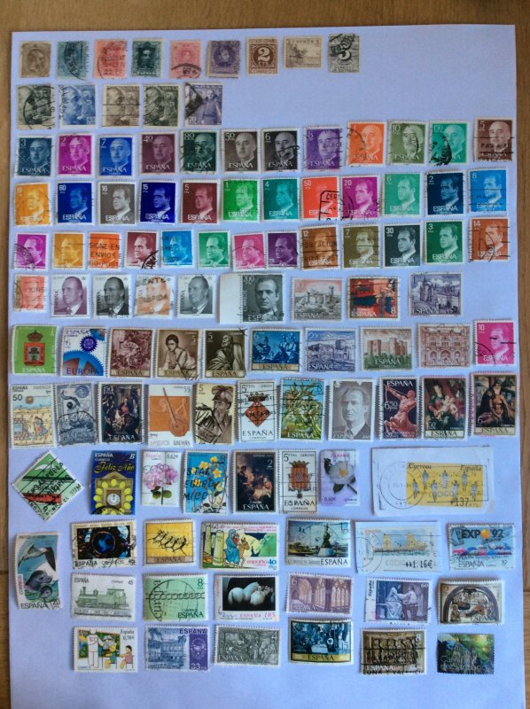 Spain 100+ stamps - Lot E